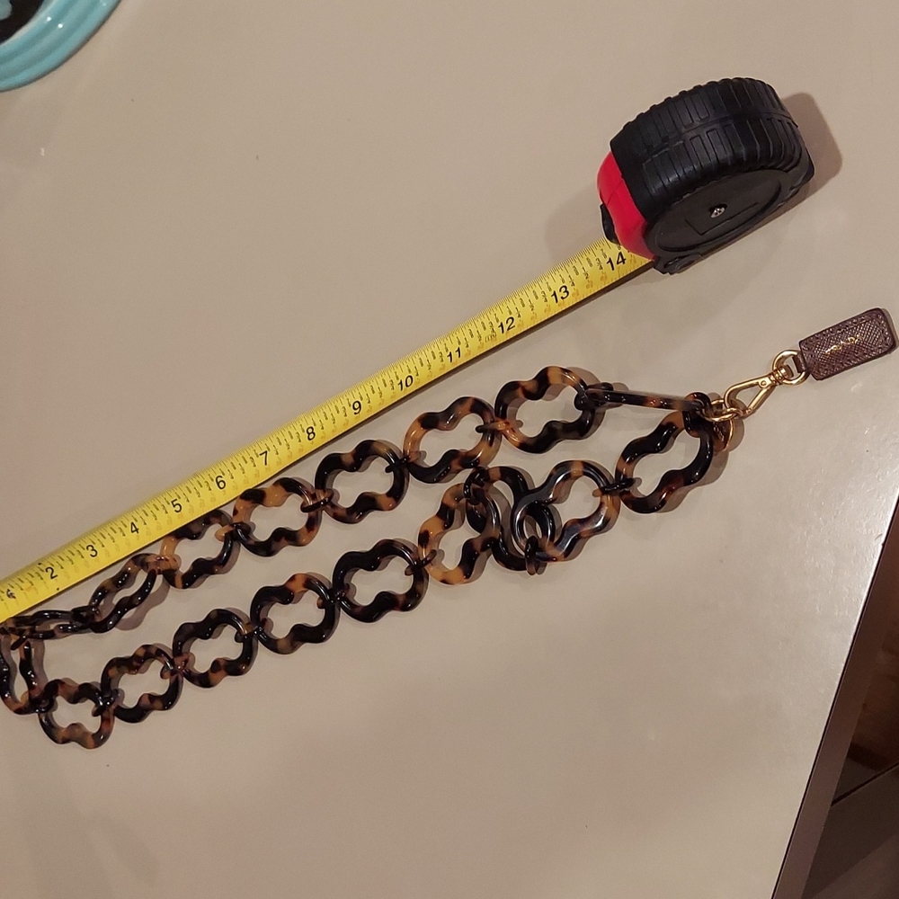 Prada brown necklace